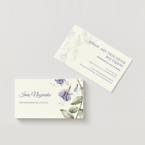 Przejdź do produktu Projekt wizytówki Kolor - standard