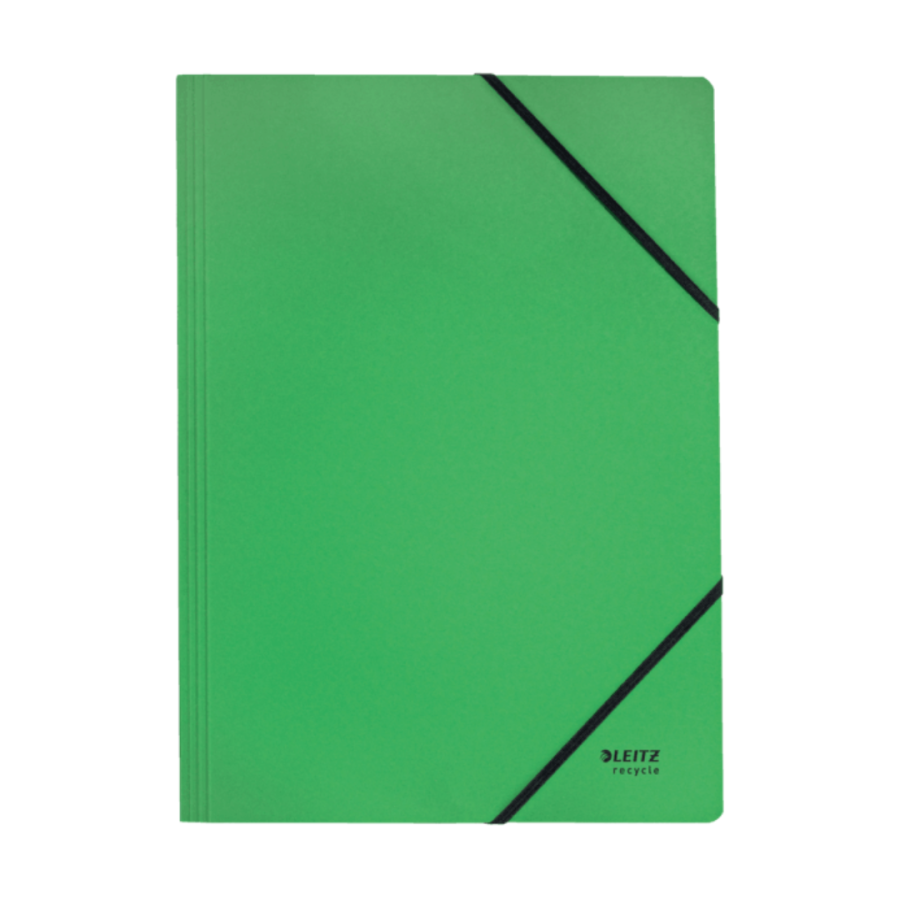 Teczka ekologiczna A4 z kartonu z recyklingu - zielona