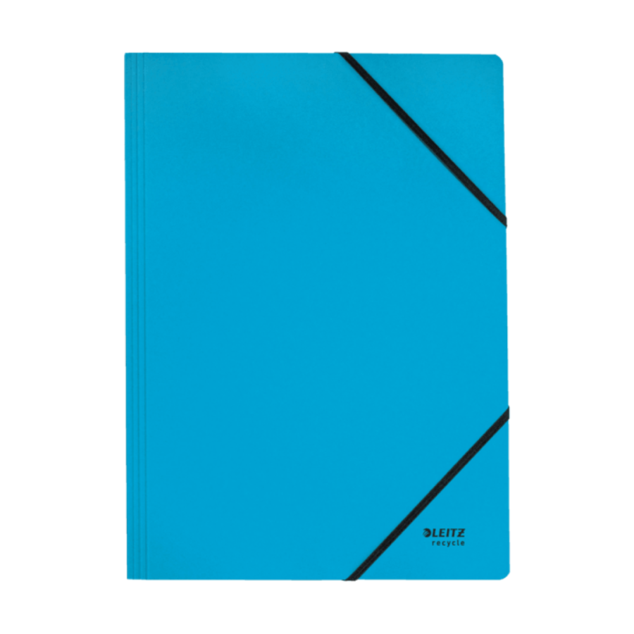 Teczka ekologiczna A4 z kartonu z recyklingu - niebieska