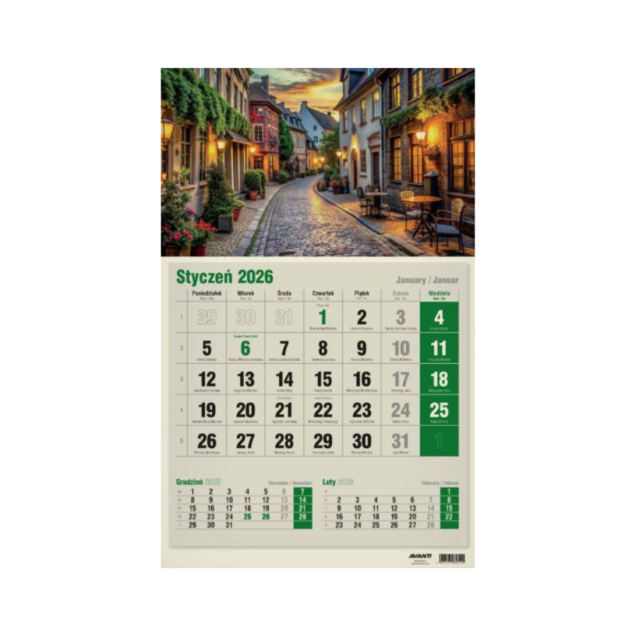 Kalendarz ekologiczny 2026 – jednodzielny, wzór 1