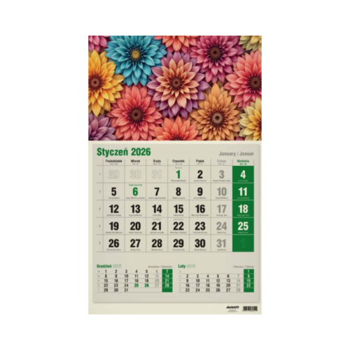 Przejdź do produktu Kalendarz ekologiczny 2026 – jednodzielny, wzór 3