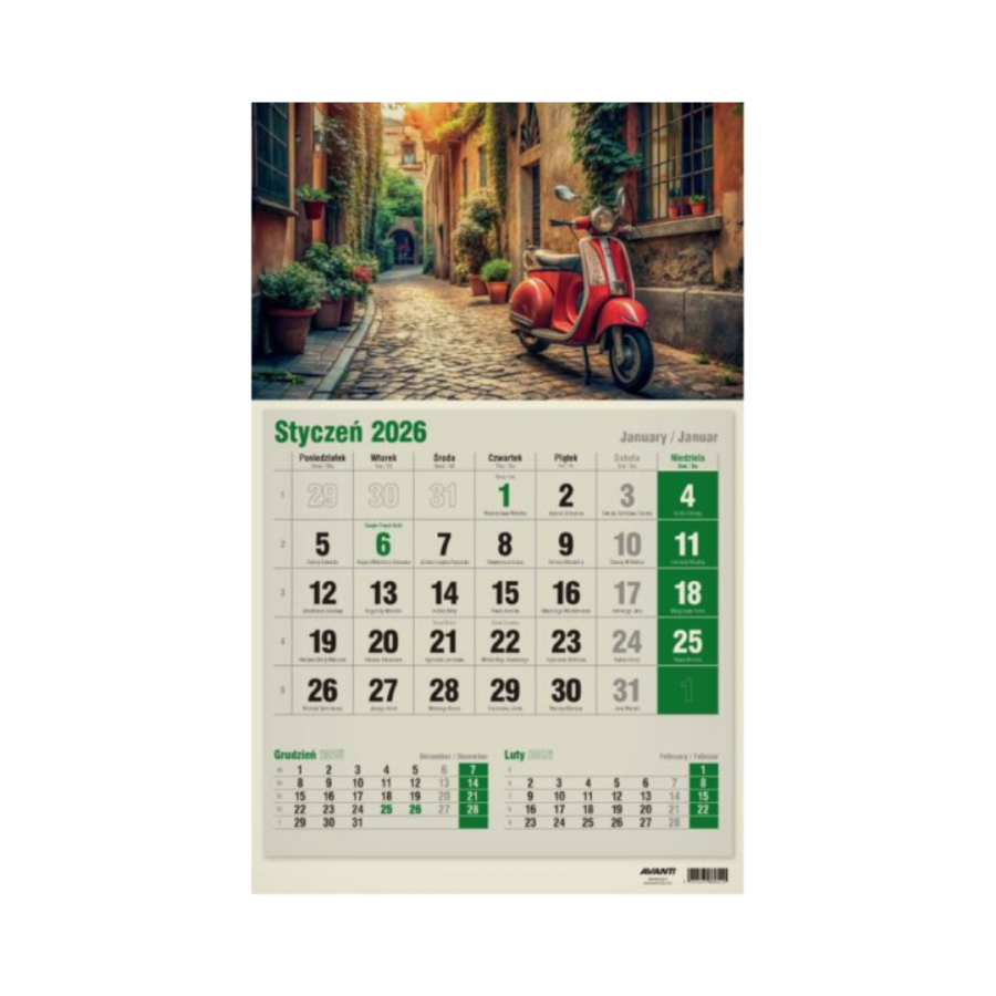 Kalendarz ekologiczny 2026 – jednodzielny, wzór 4