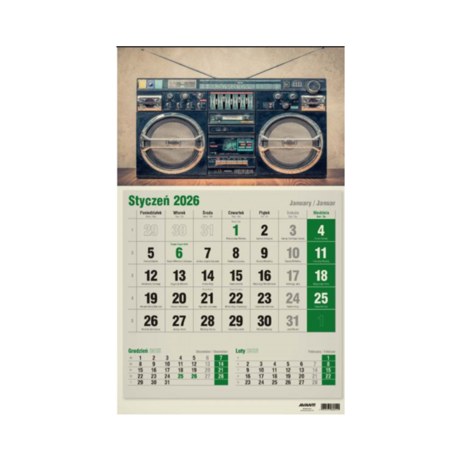 Kalendarz ekologiczny 2026 – jednodzielny, wzór 5