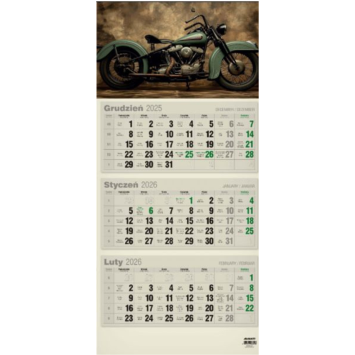 Przejdź do produktu Kalendarz ekologiczny 2026 - trójdzielny, wzór 4