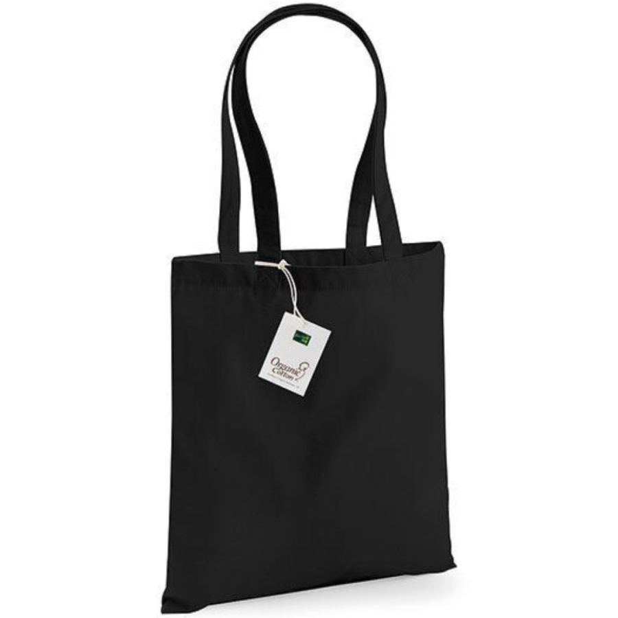 Torba ekologiczna z bawełny organicznej 340 g - czarna