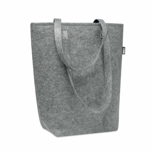Przejdź do produktu Torba ekologiczna z filcu RPET - 40 x 42 x 15 cm, szara