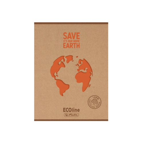 Przejdź do produktu Zeszyt ekologiczny A5, 60 kartek w kratkę – pomarańczowa Ziemia